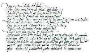 sueño con caligrafía