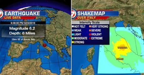 Terremoto de 6.1 en Escala Richter golpea a la ciudad de Roma, en Italia