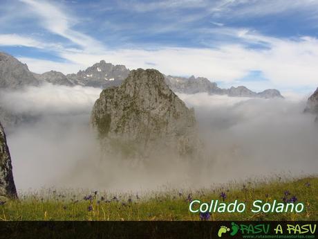 Vista de la Peña Santa desde el Collado Solano