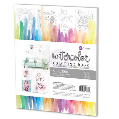 Watercolor coloring book Prima: 