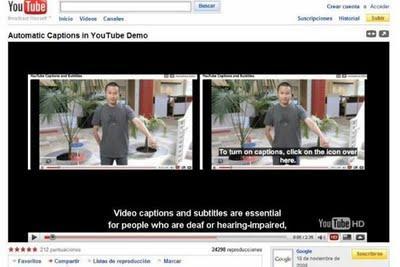 Youtube más accesible