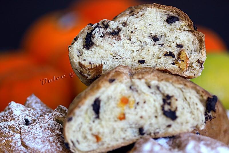 BOLLITOS DE CHOCOLATE Y CITRICOS CONFITADOS