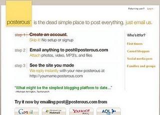 POSTEROUS, posteando en tu blog mediante un email.