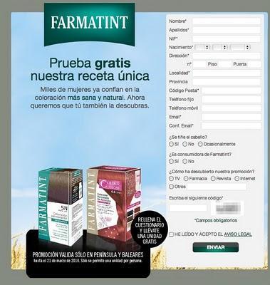 Tinte de regalo en Farmatint