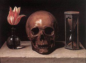 Still-Life with a Skull, vanitas painting.
