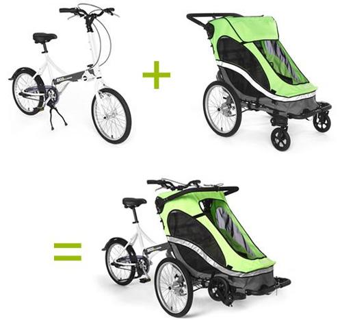 Zigo Leader bicicleta 3 en 1 con carrito infantil