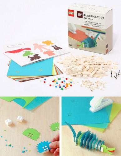 Muji y Lego para jugar con bloques y origami