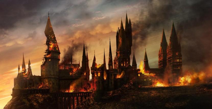 Imagen detrás de cámaras: La Batalla de Hogwarts
