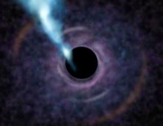 Ilustración artística del agujero negro de la galaxia M87