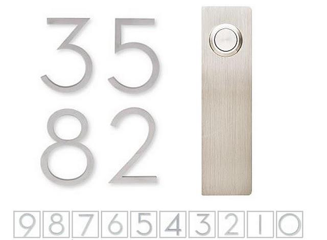 Timbre y números para la casa modernos