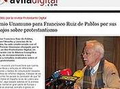 Reforma España autóctona», según Ruiz Pablos (Premio Unamuno)