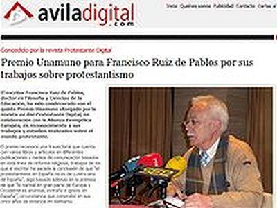«La Reforma en España fue autóctona», según Ruiz de Pablos (Premio Unamuno)