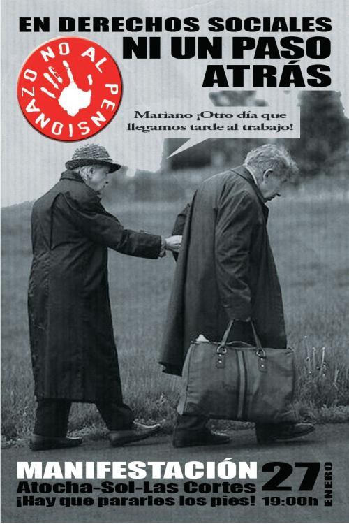 Manifestación contra el Pensionazo en Madrid