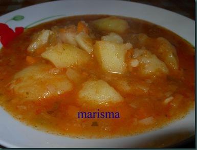 patatas guisadas en barro,racion