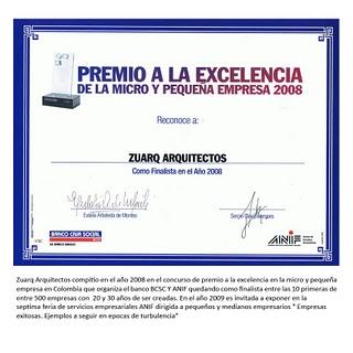 PREMIO A LA EXCELENCIA BANCO CAJA SOCIAL BCSC - ANIF 2010