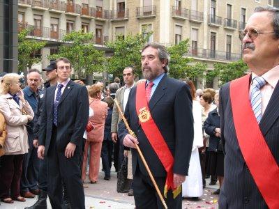 Protesta en Zaragoza por la participación de concejales en una procesión.