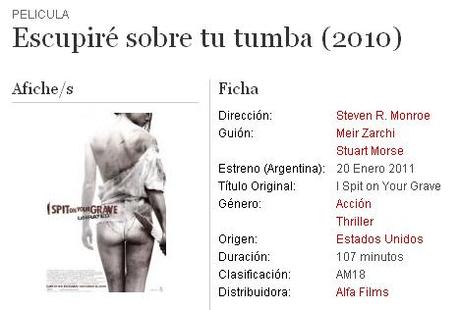 Escupiré sobre tu tumba