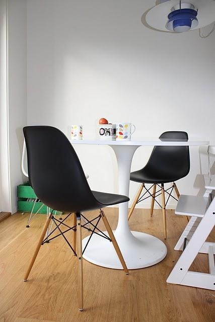 Sillas Eames en el comedor