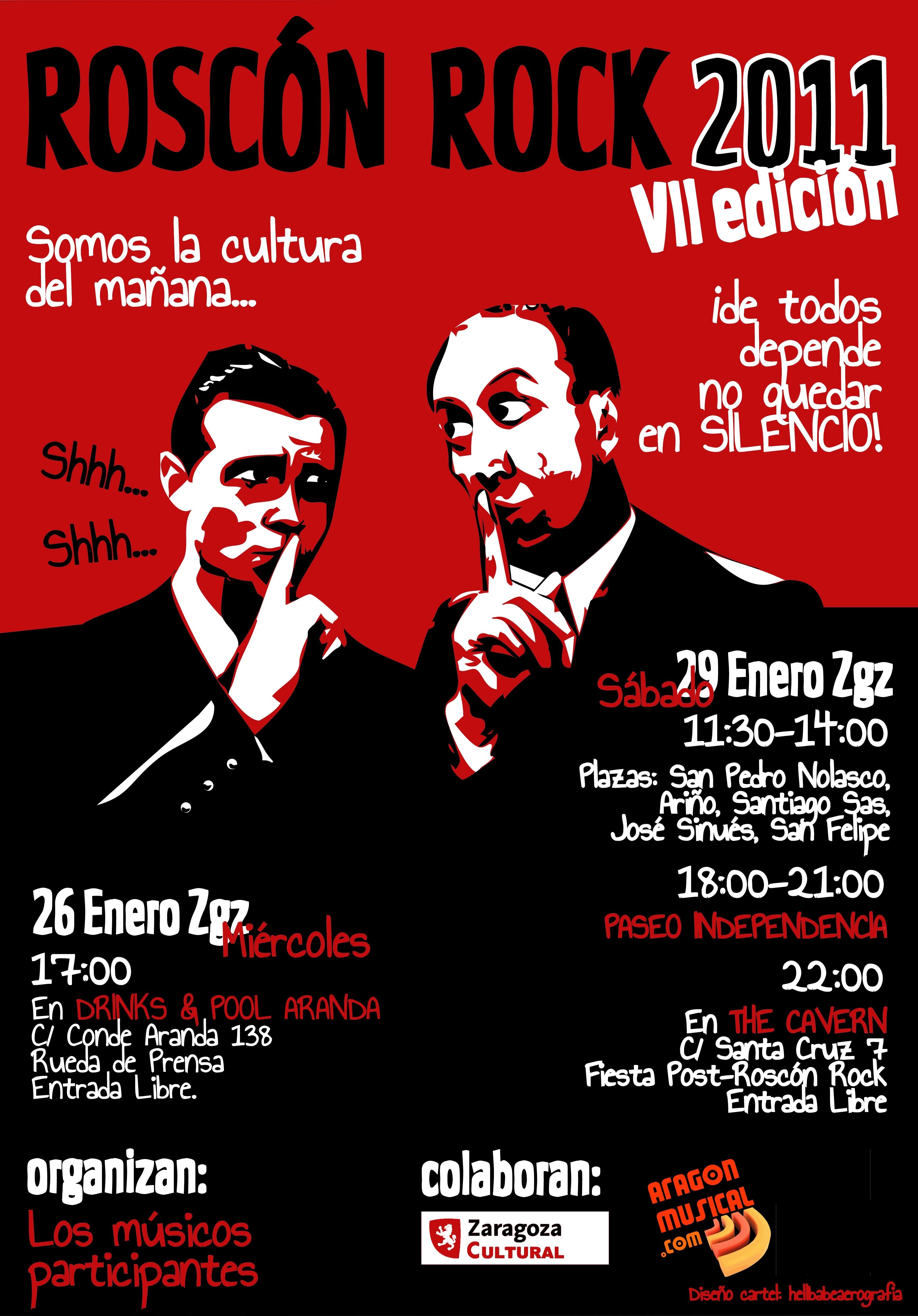 Un Roscón Rock mudo como forma de protesta