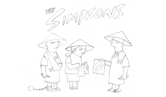 El Storyboard de Banksy para los Simpson