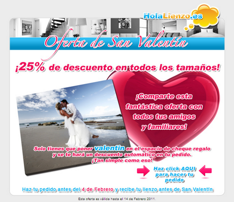 DESCUENTO: Lienzos personalizados