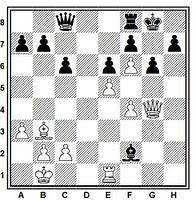 Posición de ajedrez ejemplo del mate de Lolli