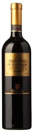 Vino Tinto Rocca Primitivo di Manduria 2008 DOC Apulien Italia