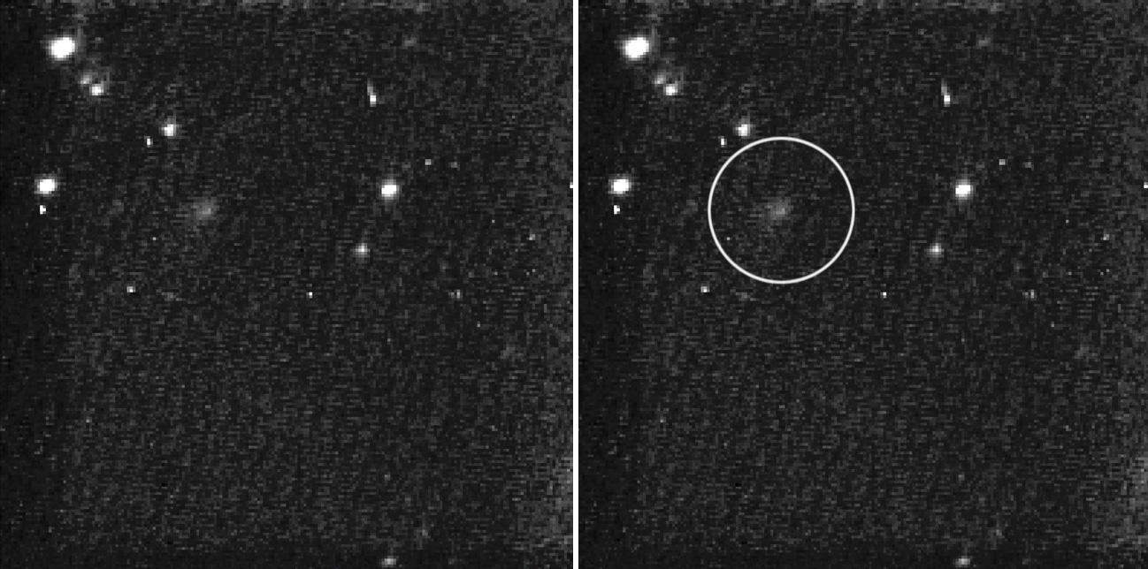 Stardust-NExT toma las primeras imágenes del cometa Tempel 1 antes de su encuentro en febrero