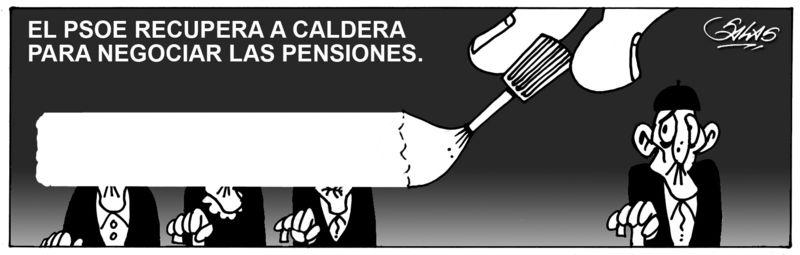 CALDERA APLICA TIPEX A PENSIONISTAS. SALAS