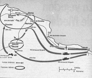 Los británicos vencen la tenaz resistencia italiana en Derna y saquean la localidad - 31/01/1941.