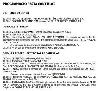 Pedreguer. Porrat i Festa de Sant Blai 2011