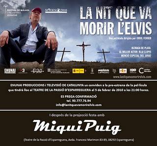 ESTRENO: LA NOCHE QUE MURIÒ ELVIS - ESPAÑA (2011)