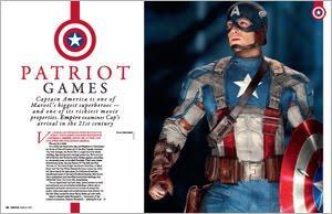 El Capitán America en Empire Magazine