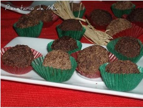 TRUFAS DE CHOCOLATE ITALIANAS