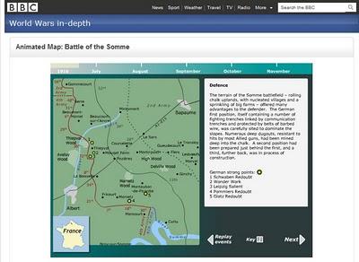 Animaciones sobre la I Guerra Mundial procedentes de la BBC