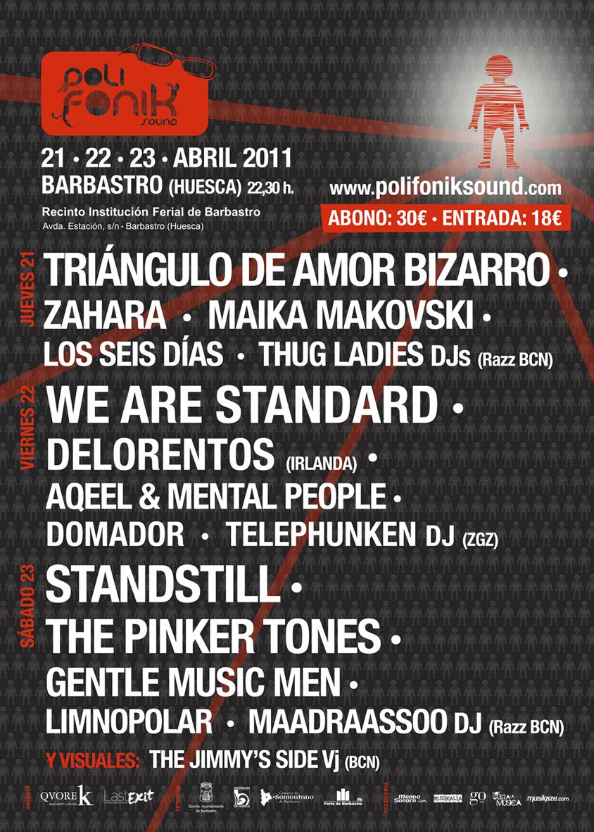 El cartel del Polifonik Sound 2011