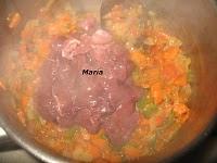 Pasta pajaritas con asadura de pollo