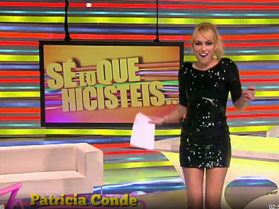 La presentadora Patricia Conde eligió un vestido de POÈTE...
