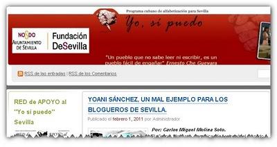 Yoani Sánchez, un mal ejemplo para los blogueros de Sevilla