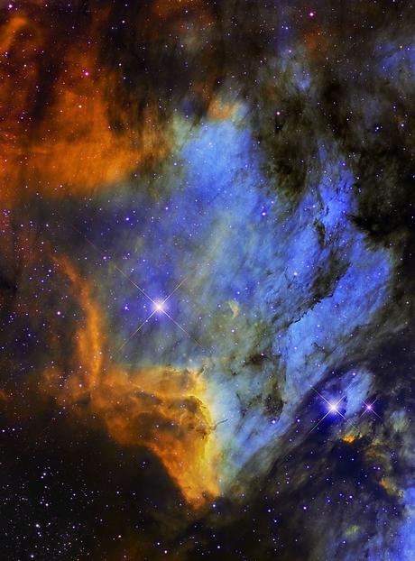 La nebulosa del Pelícano entre gas, polvo y estrellas