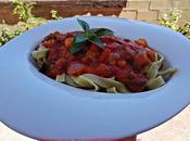 Tagliatelle verduras salsa tomate