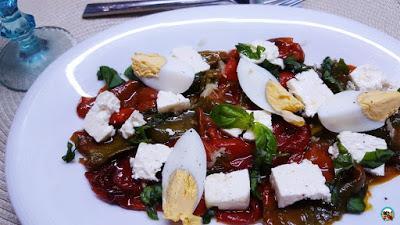 Ensalada de pimientos asados Ensalada de pimientos asados