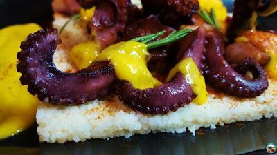 Pulpo con mango