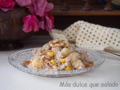 Ensalada de quinoa con vinagreta de miel