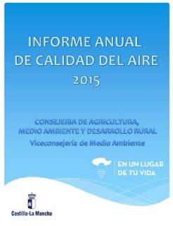Informe sobre la Calidad del Aire en Castilla-La Mancha durante 2015