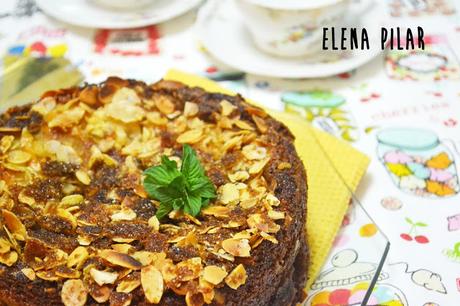 Pastel de manzana, almendra y jengibre (sin harina)