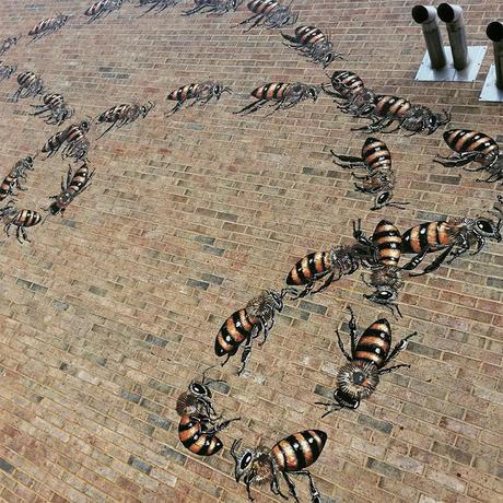 Por el bien de la colmena: El artista Mateo Willey recorre el mundo para pintar 50.000 abejas