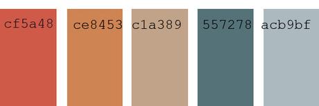 boho style color palette