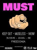 Concierto de Keep Out, Museless y Weinf