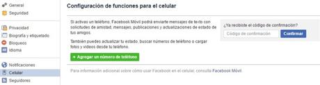 quita tu número de teléfono de facebook